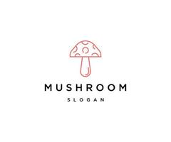 Mushroom logo icon design template vector