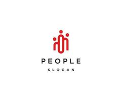 People logo icon design template vector