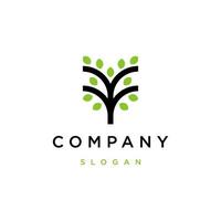 Tree logo icon design template vector