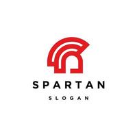 Spartan logo icon design template vector