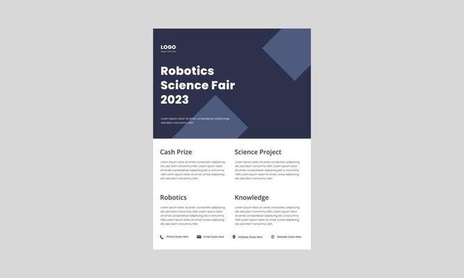 science fair flyer design template. school college university science fair poster leaflet design. kids science fair flyer design.