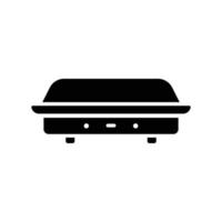 icono de coche estilo de glifo. silueta. adecuado para el icono de transporte. diseño simple editable. vector de plantilla de diseño