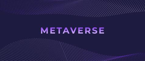 fondo abstracto del metaverso. el concepto de metaverso y tecnología vr vector