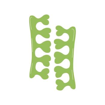 Toe separators doodle vector
