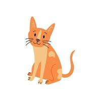 Ginger Cat Character vector