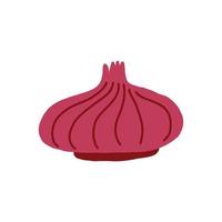 Red shallots onion vector