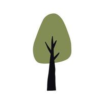 Simple green tree vector