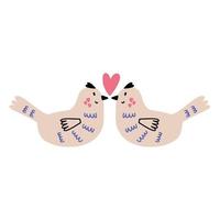 Two Pigeon Love vector