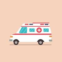 Ambulance car vector isolate