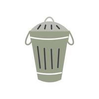 Vector trash can