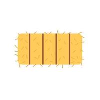 Rectangular yellow haystack vector