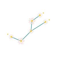 Taurus Constellation doodle vector