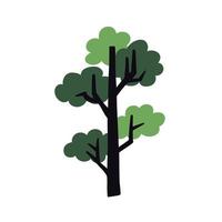 Green Tree doodle vector