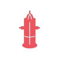 Vector red fire hydrant