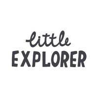 Lettering little explorer