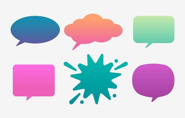 Simple Gradient Bubble Chat