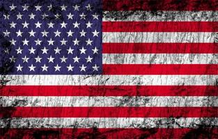 Black Distressed American Flag