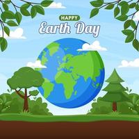 Earth Day Background vector