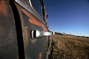 Vintage vehicle left to rust in Readlyn Saskatchewan photo