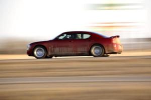 Speeding car on Trans Canada Highway photo