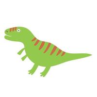 lindo dinosaurio tiranosaurio. carácter vectorial de dinosaurio vector