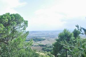 vista desde las colinas en recanati foto