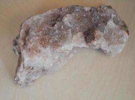 Red salt mineral from Lluta in Peru in South America photo