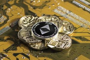 Crypto currency etherium photo