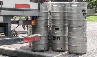 Kegs in line photo