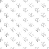 Floral and leaves seamless pattern. Hand drawn and silhouette flowers, branches, leaves textures. Cute flower patterns. elegant template for fashionable printers. photo