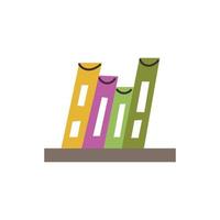 Books shelf doodle vector