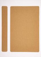 Closed up of corrugated cardboard used as design element background photo