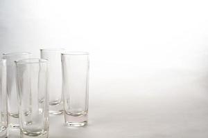 glass of whisky and brandy isolated on a white background photo