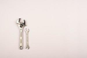 tools on white background with space for text, Happy Labour Day. photo