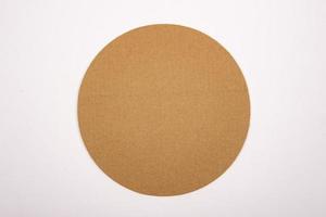 Closed up of corrugated cardboard used as design element background photo
