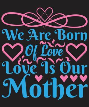 diseño de camiseta del día de la madre vector