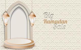 ramadan kareem big sale background vector