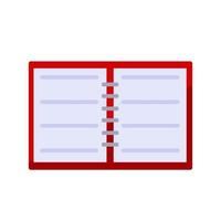 Notepad. Open notebook for writing. vector