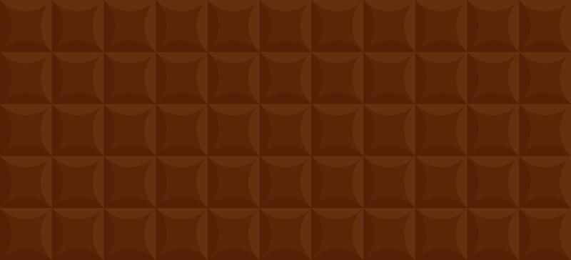 Black or Milk Chocolate Bar. Brown Seamless Background. Geometric Square Tile Chocolate Pattern. Geometric Surface Template. Abstract Wallpaper Design. Vector Illustration.
