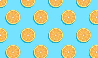 Hola Verano. banner de verano con un fondo de rodajas de naranja. se puede utilizar para anunciar una venta. vector