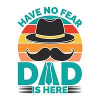 diseño de camiseta de vector de papá del día del padre