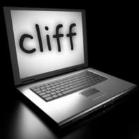cliff word on laptop photo