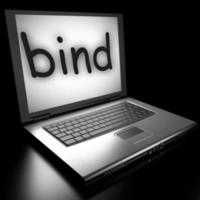 bind word on laptop photo