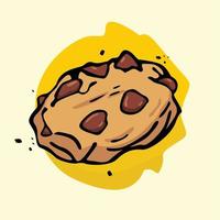 Delicious cookie food vector illustration