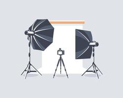 Photo studio element isolated on white background vector