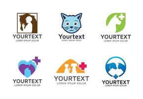 Collection of pet logo vector