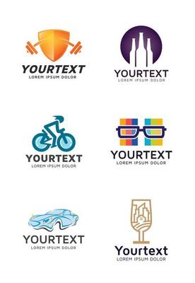 Logo collections for different types of business
