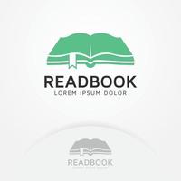 Book logo design vector