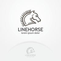 Horse vector logo design