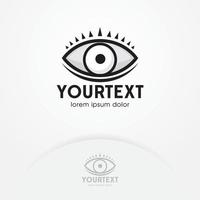 Eye logo design vector template